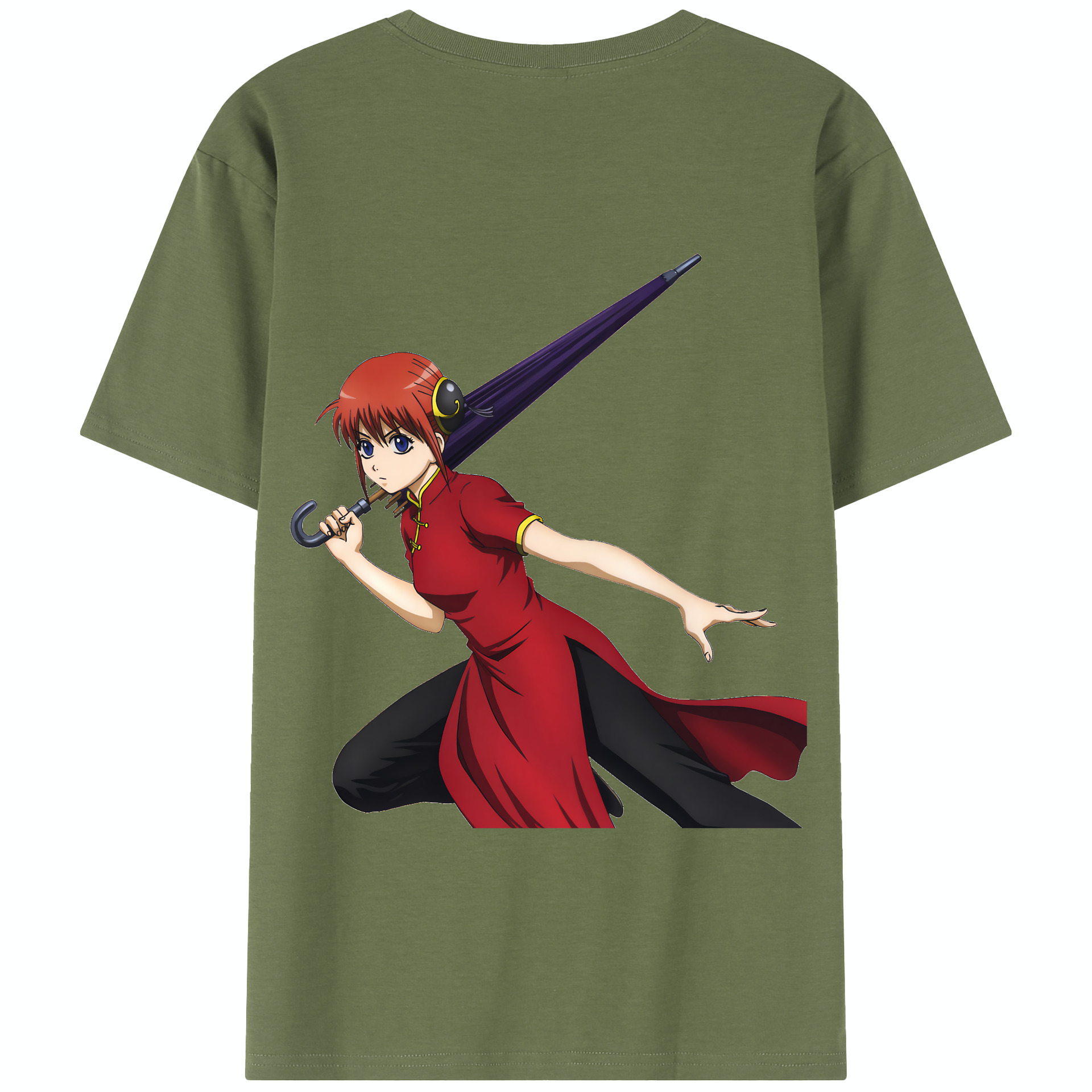 （画像用） ぎんたま 坂田銀時（さかたぎんとき） 神楽 志村新八（しむら しんぱち） GINTAMA Sakata Gintoki Kagura Shimura Shinpachi 綿100％半袖Tシャツ（背面プリント）